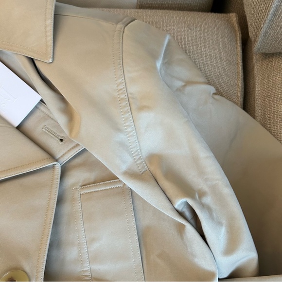 NWT HELSA Oversized Cropped Trench - Chino Khaki - Picture 13 of 14